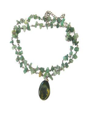 Vintage  Jade Nugget Choker Necklace